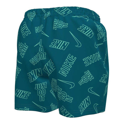 Abyss Blue - Back - Nike Mens Just Do It All-Over Print Swim Shorts