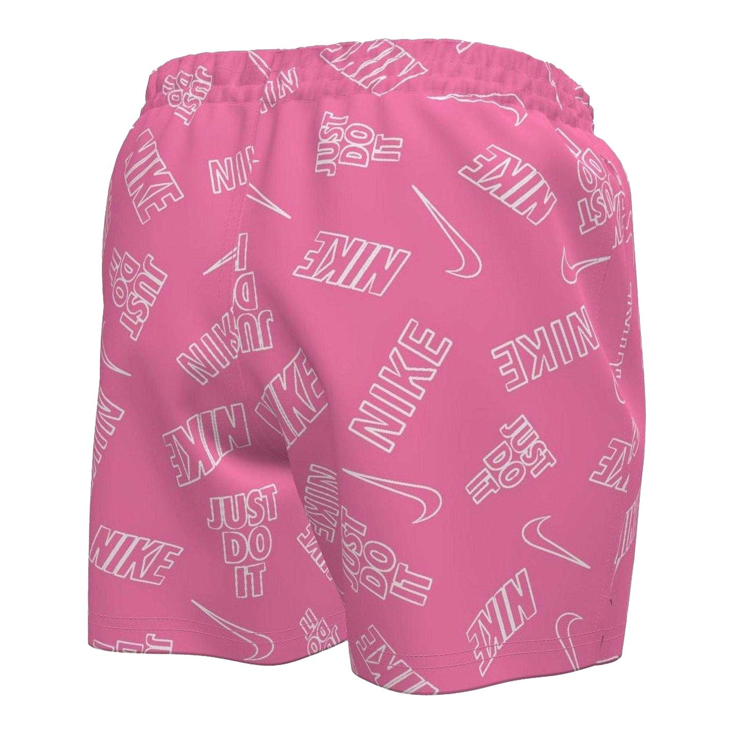 Pink Glow - Back - Nike Mens Just Do It All-Over Print Swim Shorts