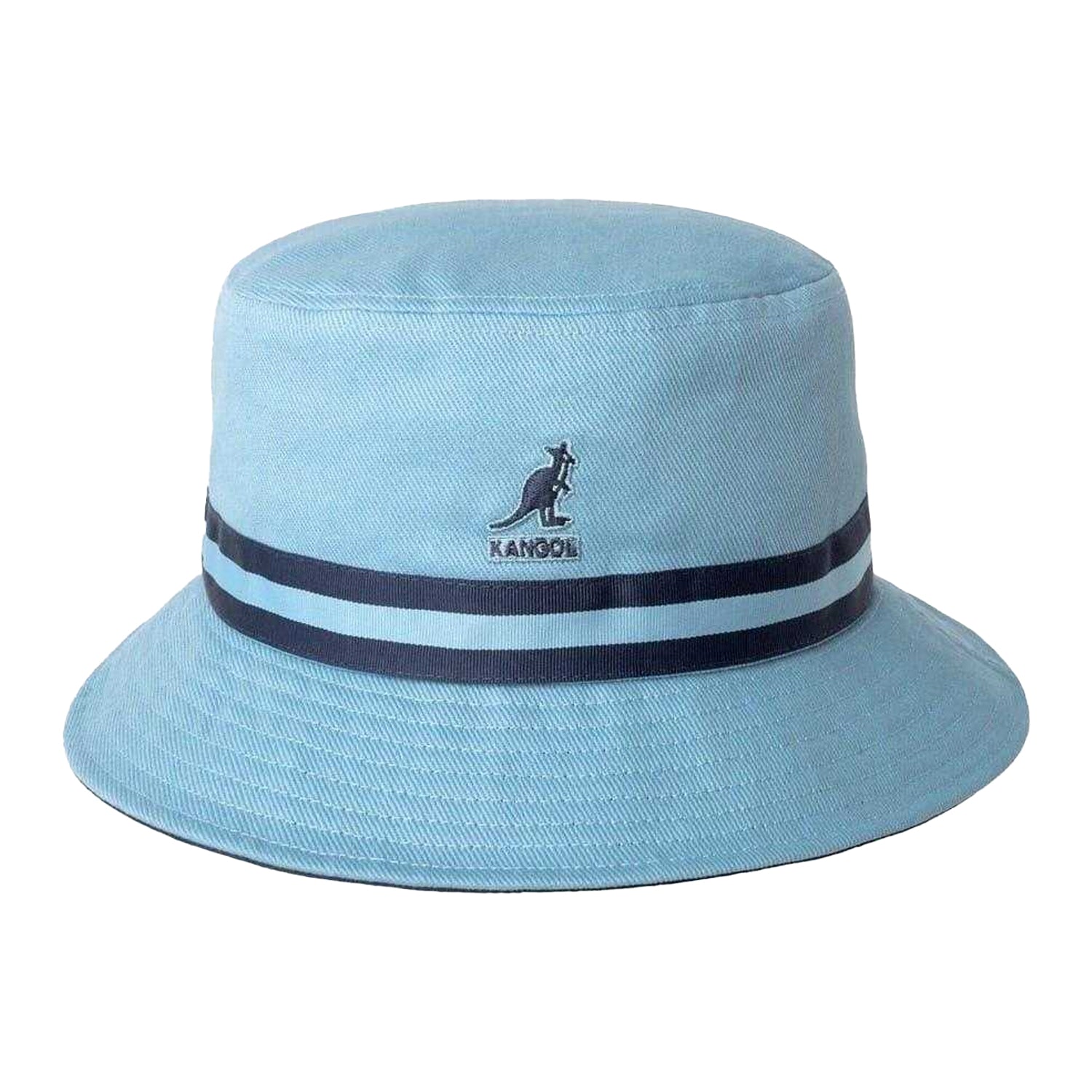 Light Blue - Front - Kangol Unisex Adult Striped Cotton Bucket Hat