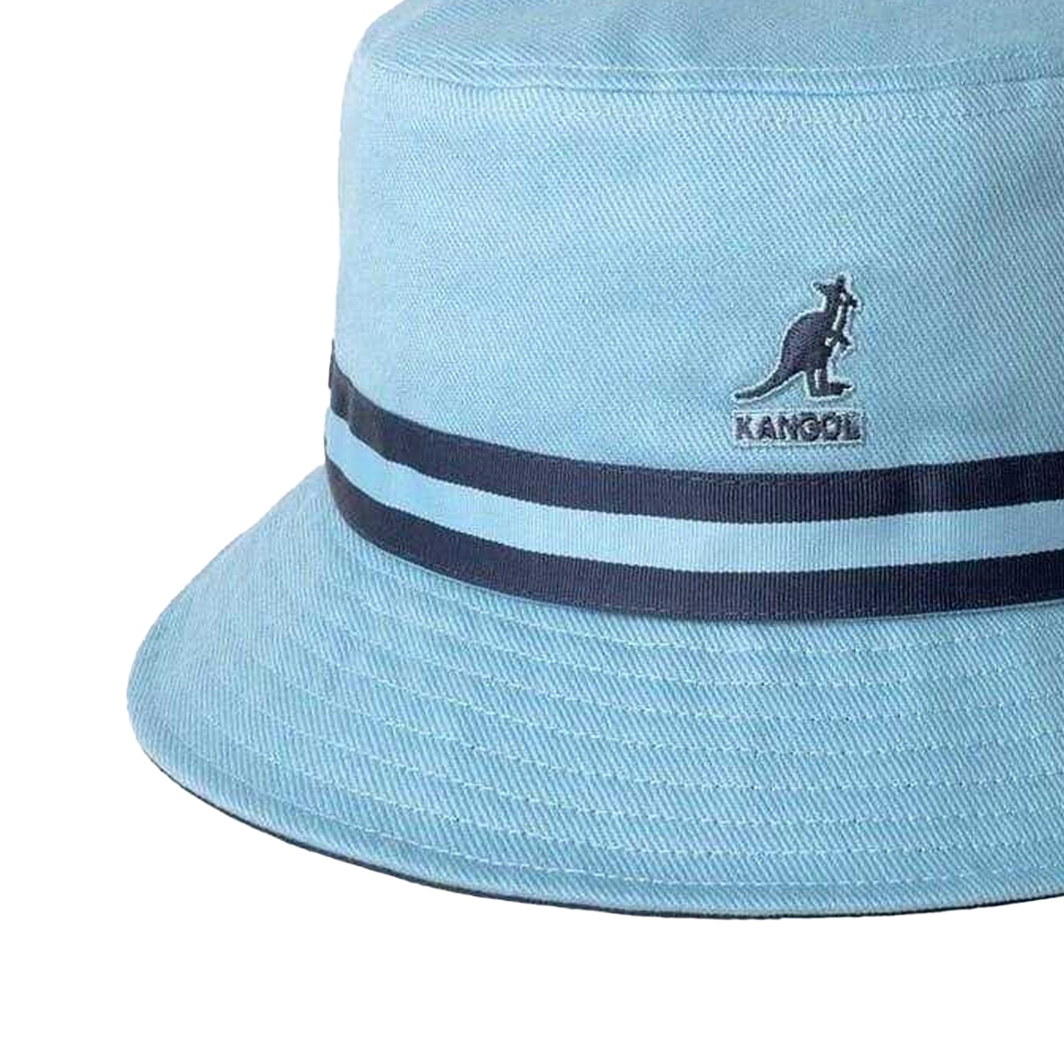 Light Blue - Back - Kangol Unisex Adult Striped Cotton Bucket Hat