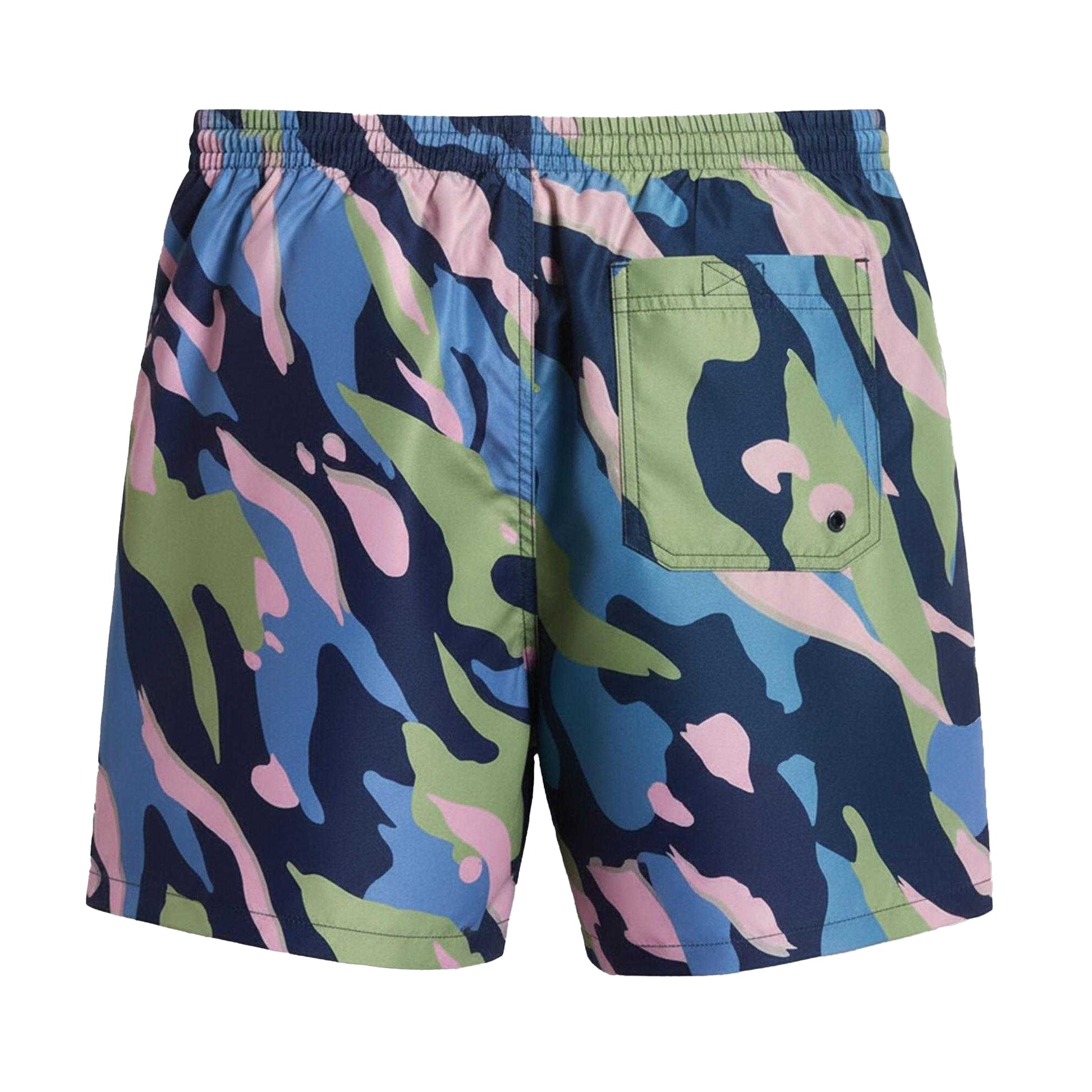 Navy - Back - Farah Mens Swim Shorts