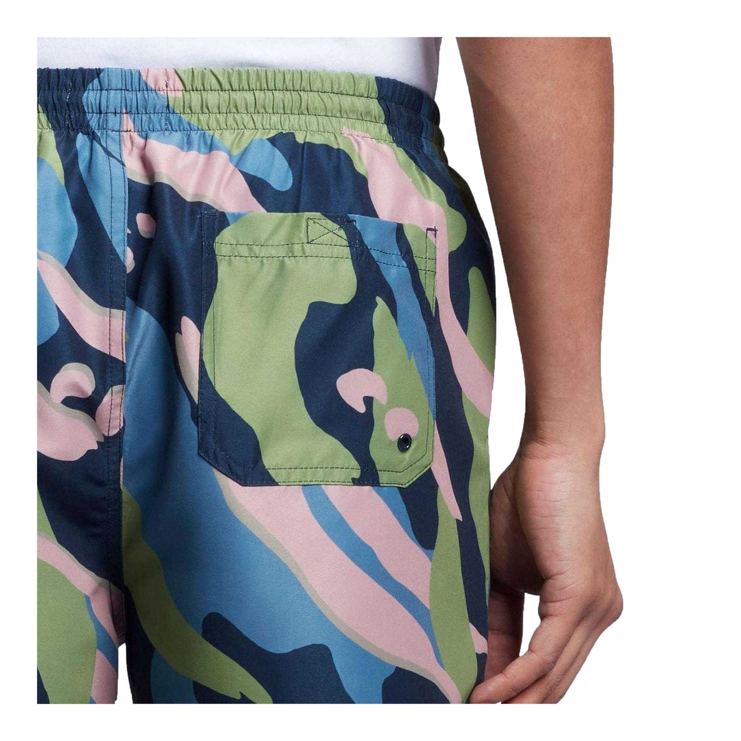 Navy - Side - Farah Mens Swim Shorts