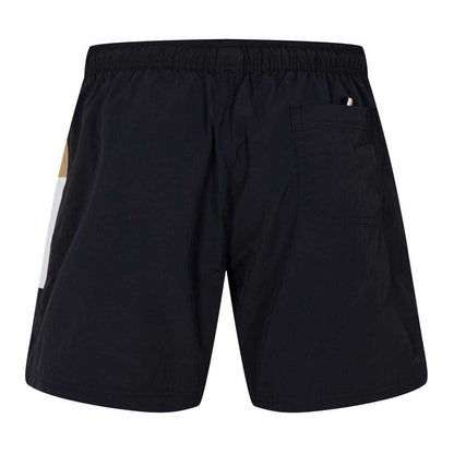 Black - Back - Boss Mens Regular Swim Shorts