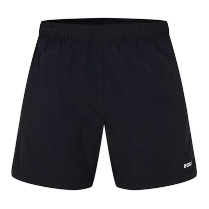 Black - Front - Boss Mens Regular Swim Shorts