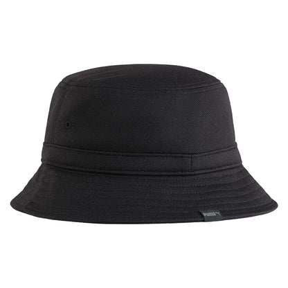 Black - Back - Puma Essential Logo Bucket Hat