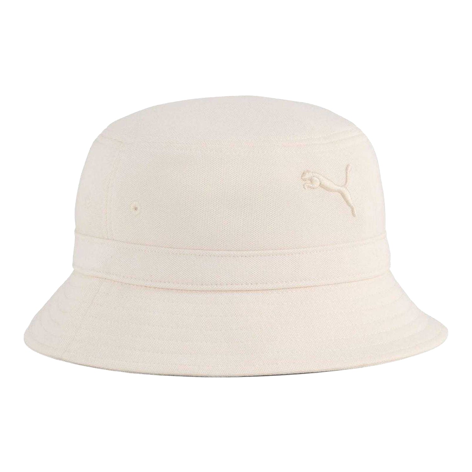White - Front - Puma Essential Logo Bucket Hat