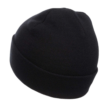 Black - Back - Slazenger Childrens-Kids Embroidered Logo Acrylic Winter Beanie