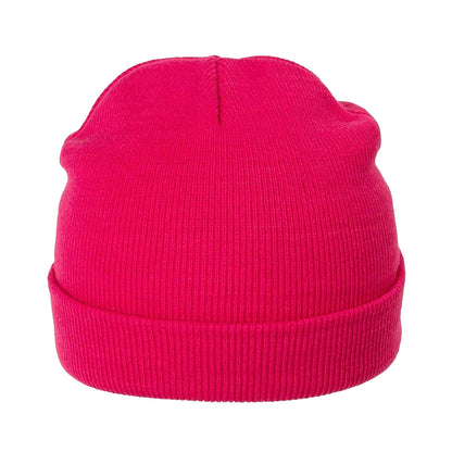 Pink - Back - Slazenger Childrens-Kids Embroidered Logo Acrylic Winter Beanie