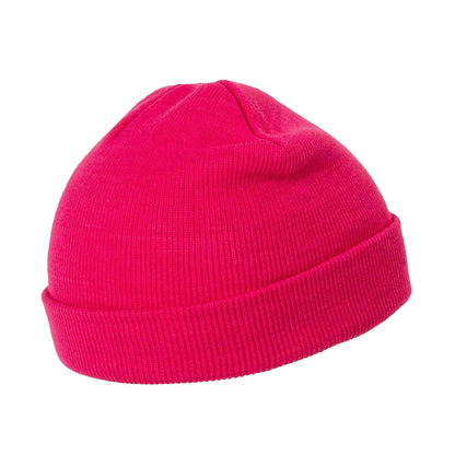 Pink - Side - Slazenger Childrens-Kids Embroidered Logo Acrylic Winter Beanie