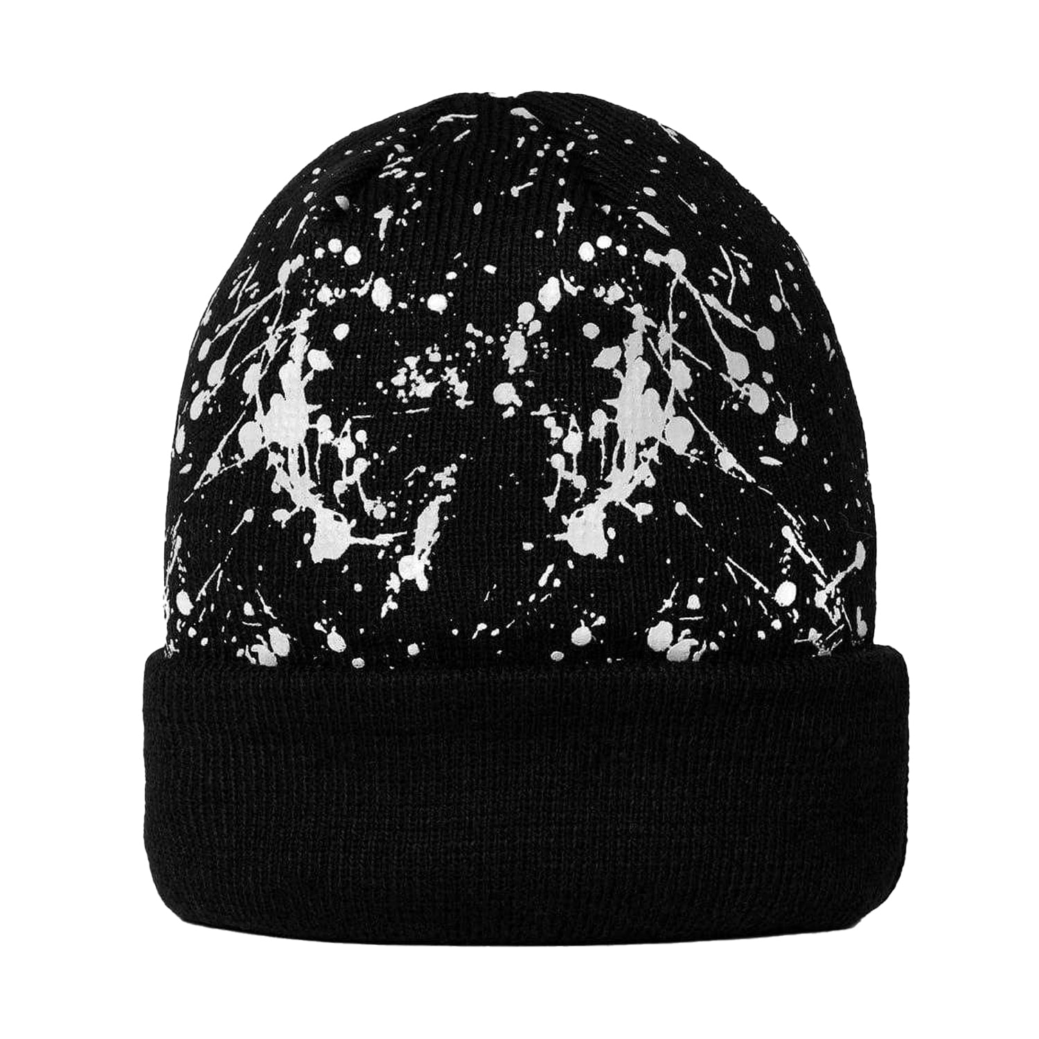 Navy - Front - New Era Childrens-Kids Splatter Knitted Casual Beanie