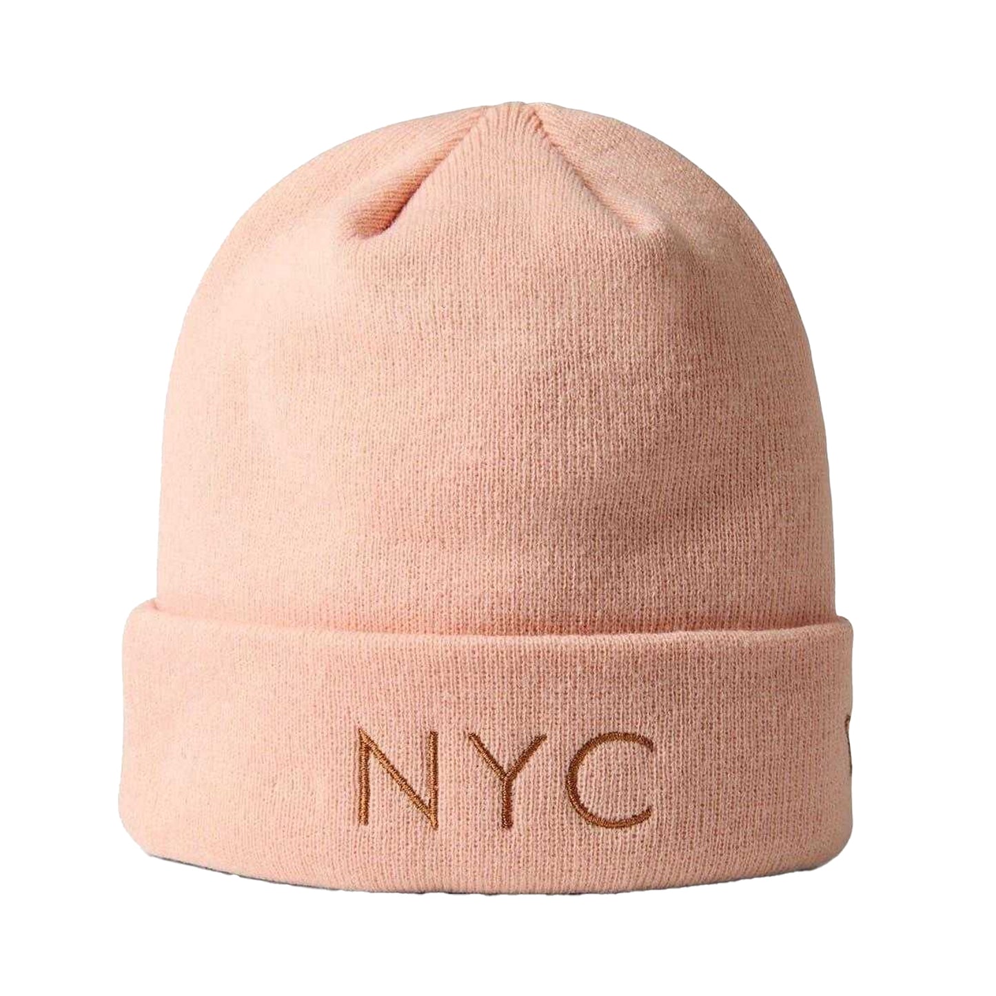 Pink - Front - New Era Unisex Adult NYC Lettering Casual Beanie