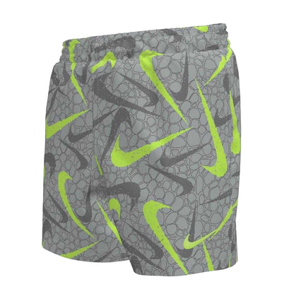 Wolf Grey - Front - Nike Boys Patterned Swimming Swim Shorts