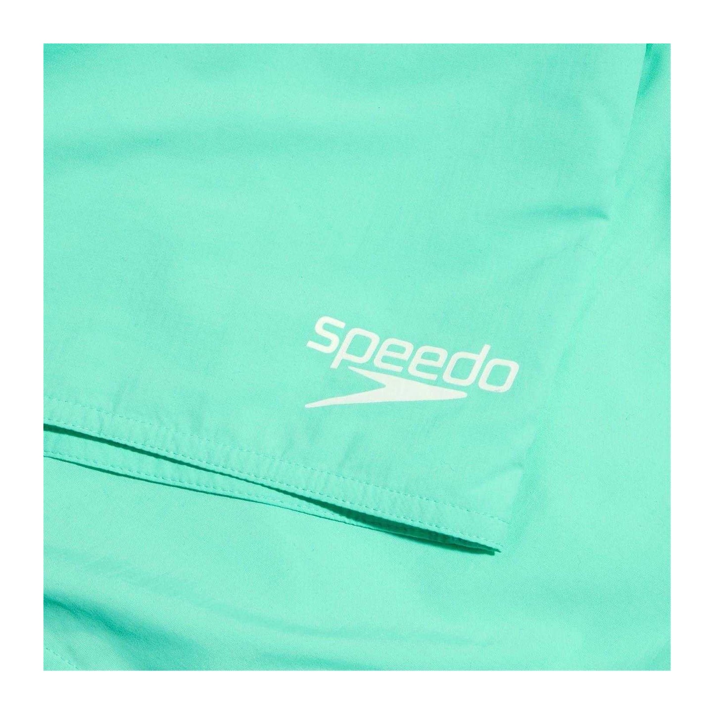 Green - Side - Speedo Mens Essential Logo Swimming Swim Shorts