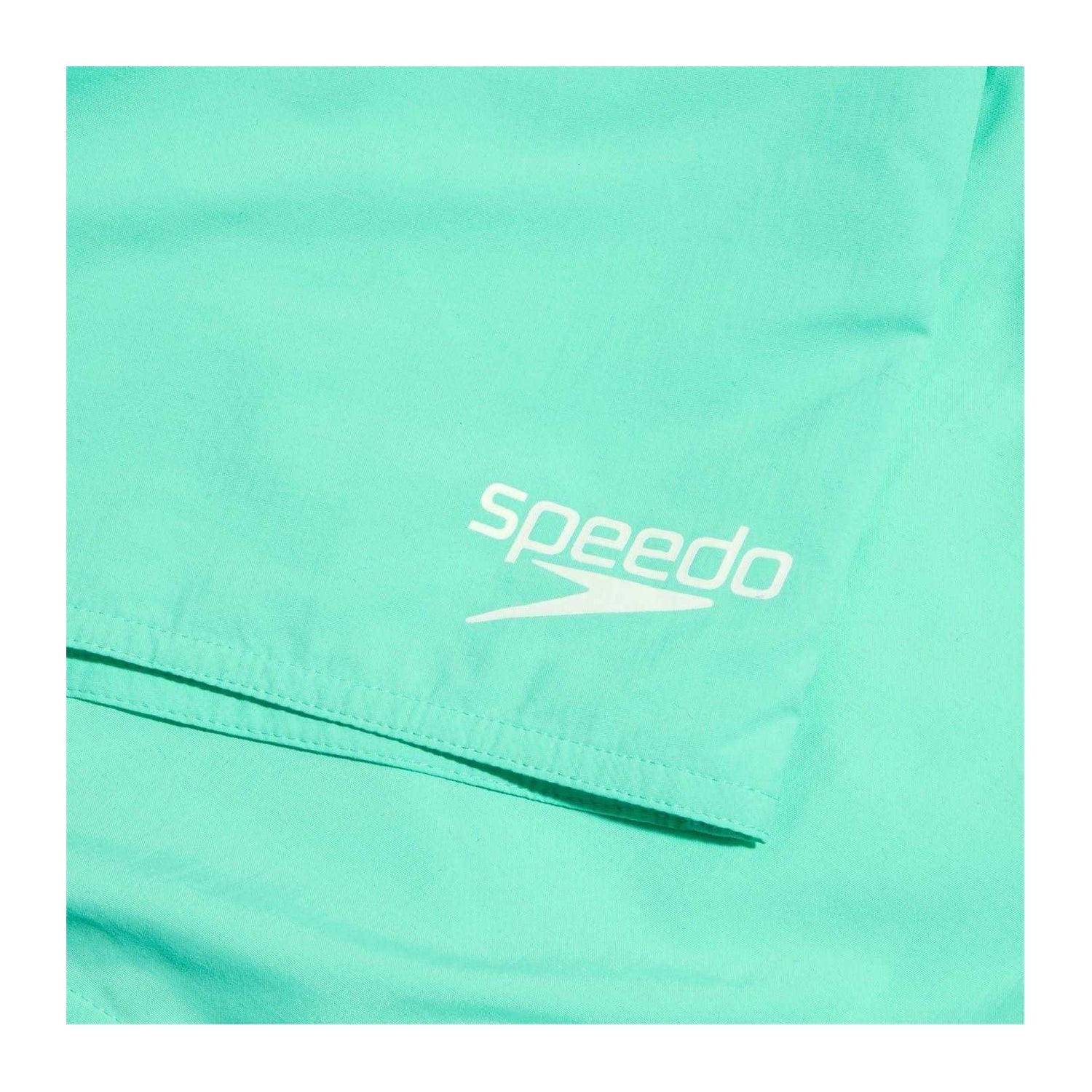 Green - Side - Speedo Mens Essential Logo Swimming Swim Shorts