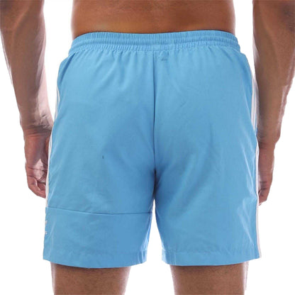 Blue - Back - Adidas Mens Originals 3 Stripes Regular Swim Shorts