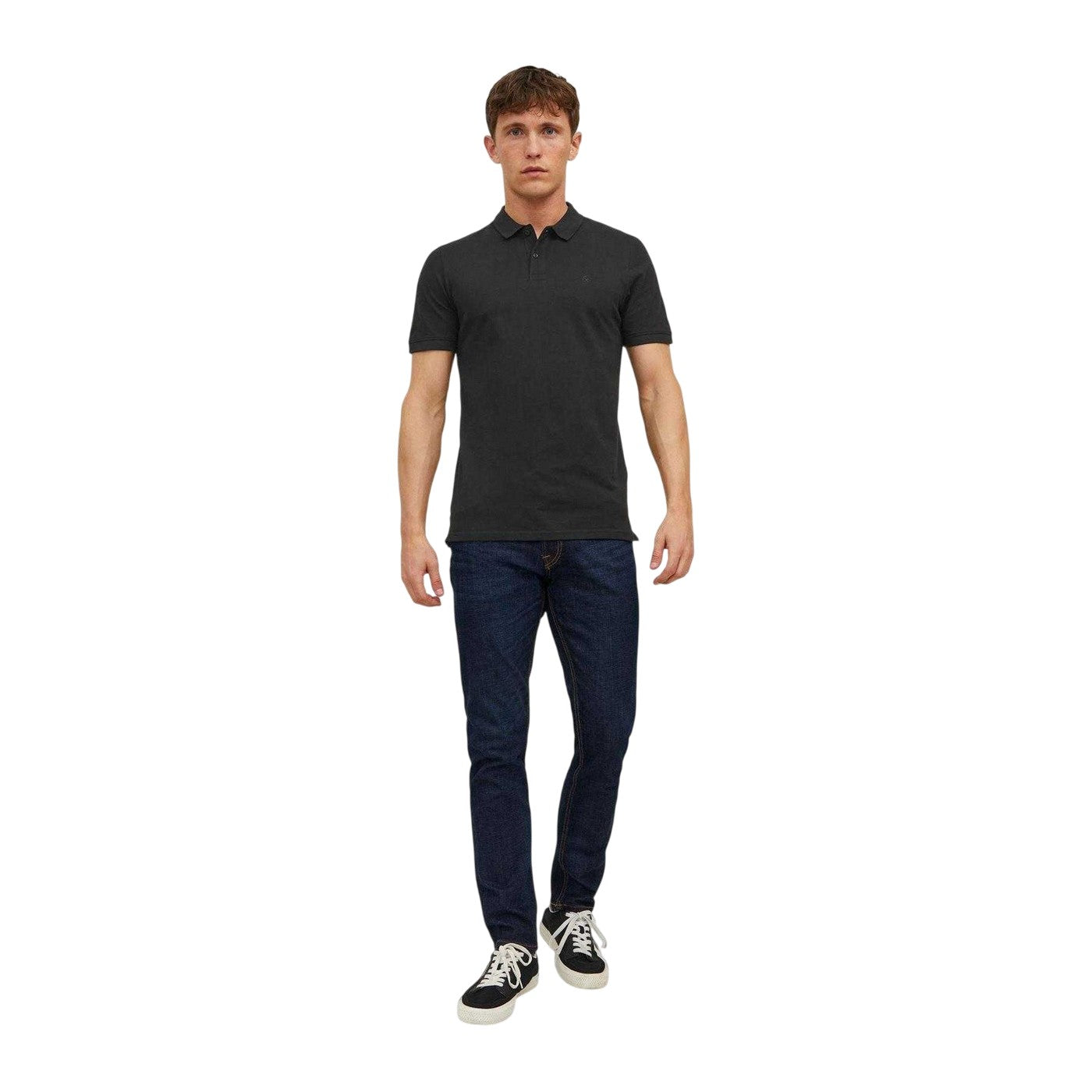 Black - Back - Jack And Jones Mens Basic Polo Shirt