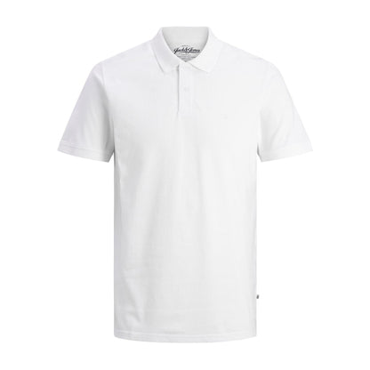 White - Front - Jack And Jones Mens Basic Polo Shirt