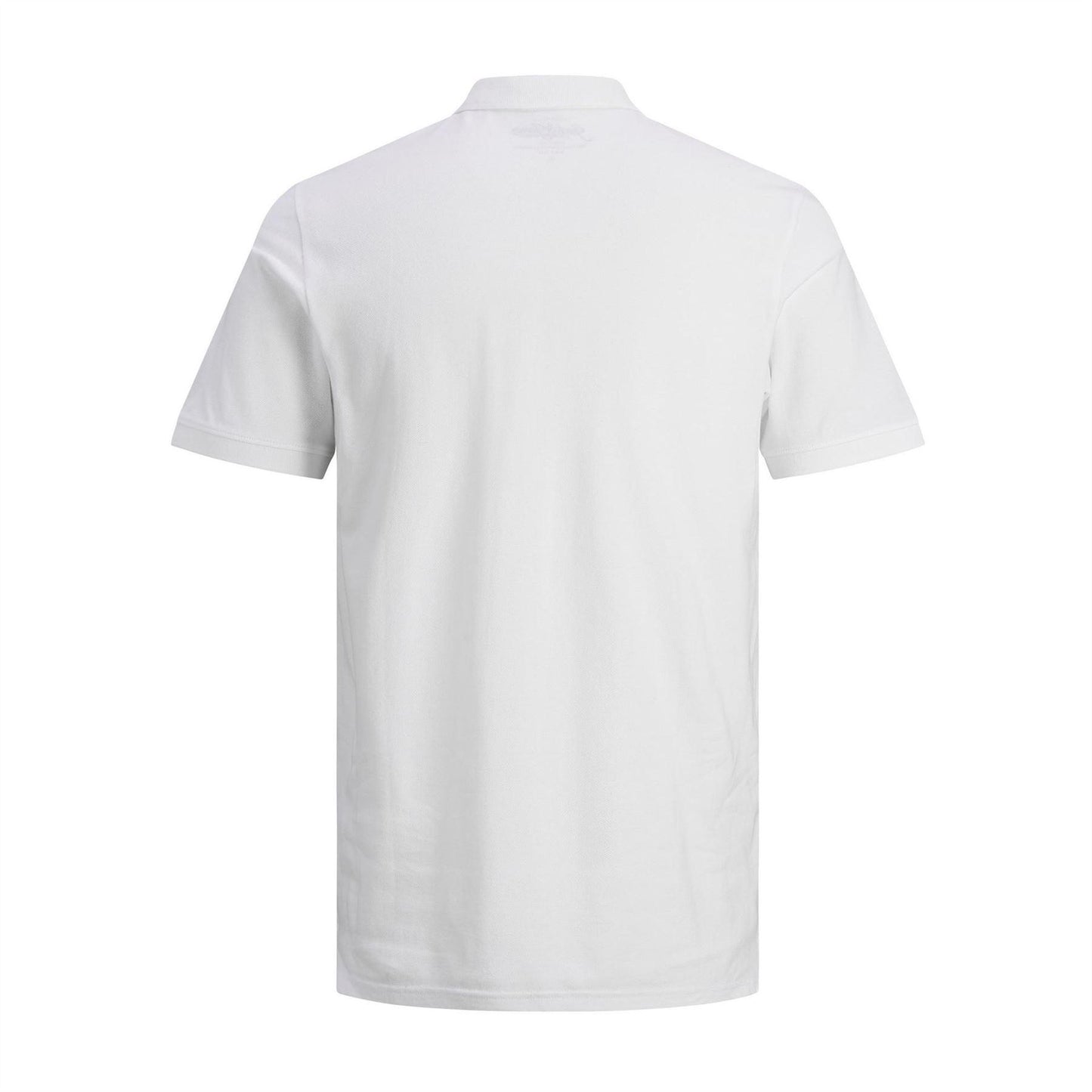 White - Back - Jack And Jones Mens Basic Polo Shirt
