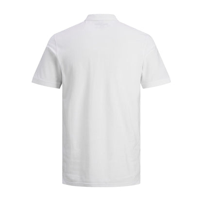 White - Back - Jack And Jones Mens Basic Polo Shirt