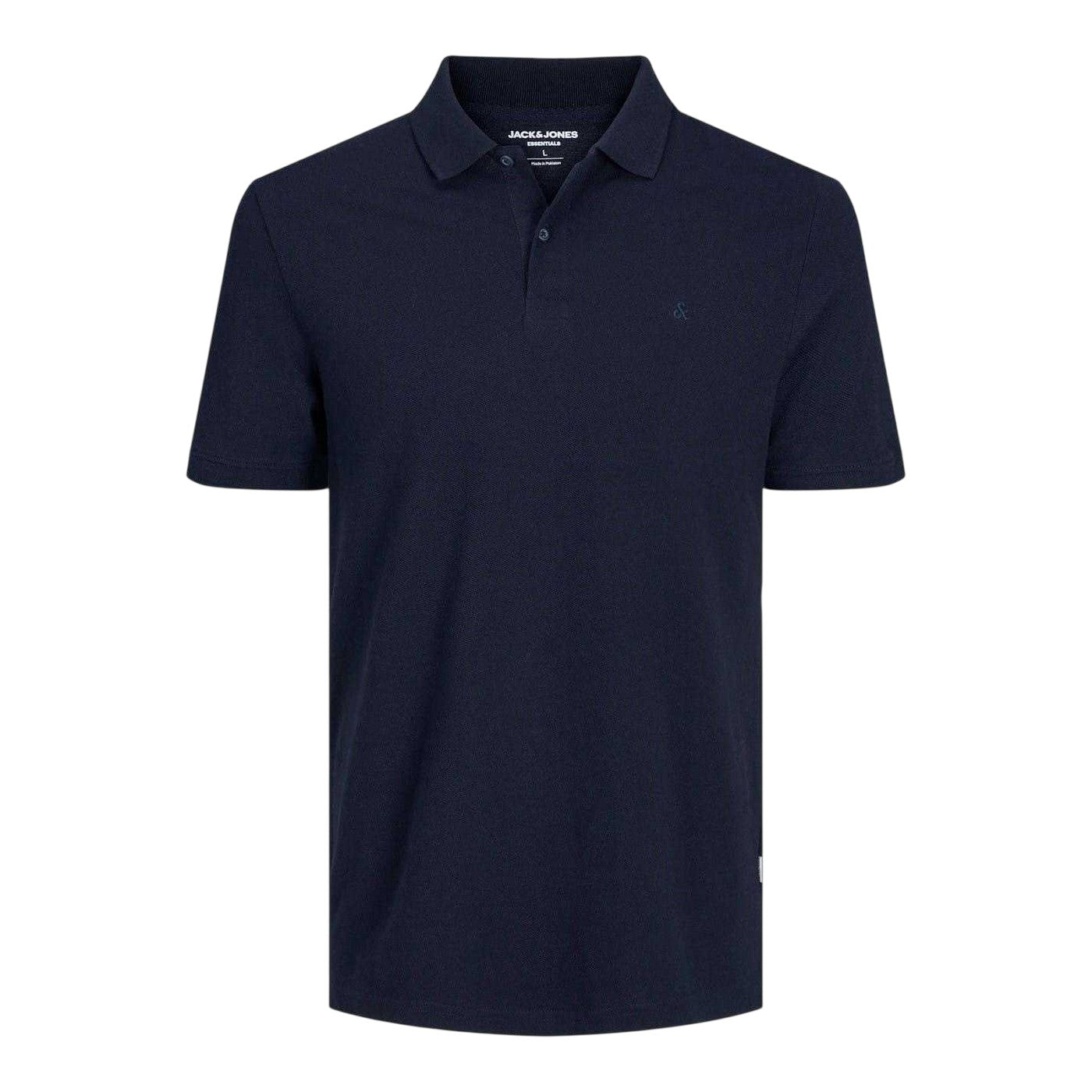 Navy Blazer - Front - Jack And Jones Mens Basic Polo Shirt