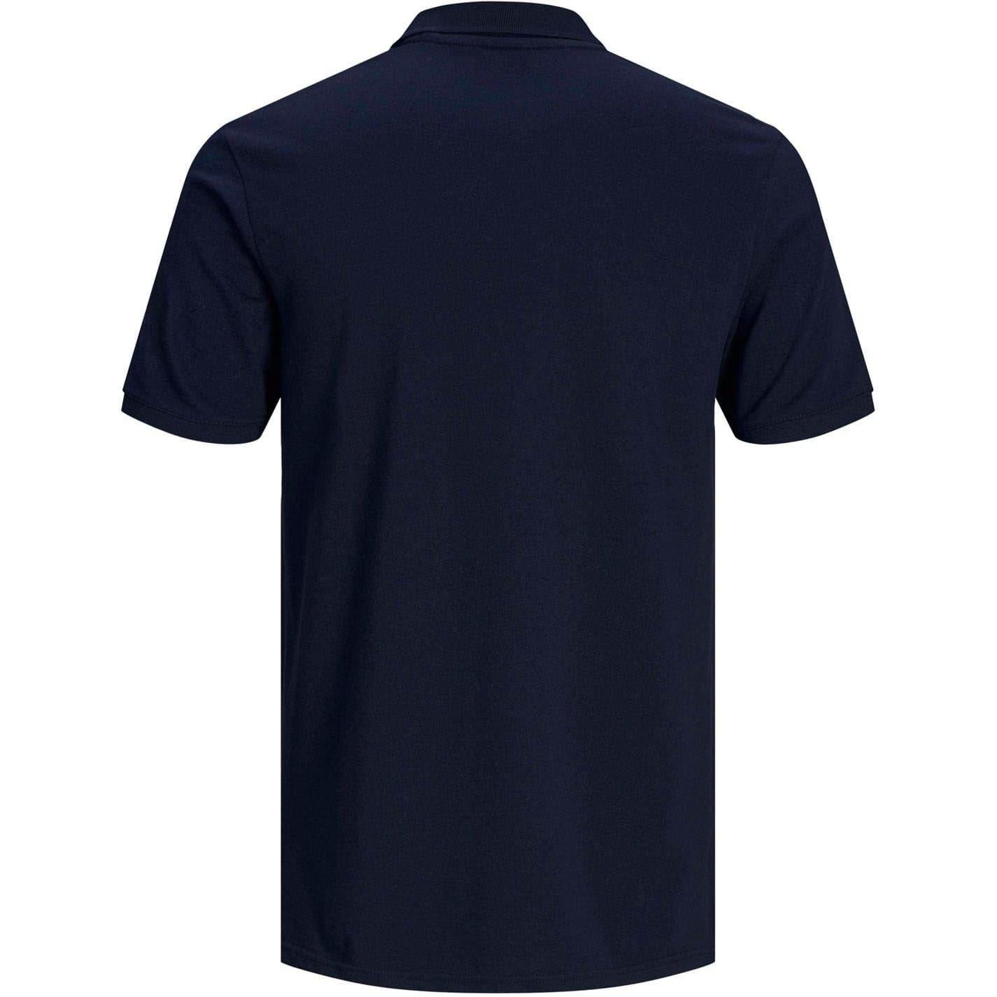 Navy Blazer - Back - Jack And Jones Mens Basic Polo Shirt