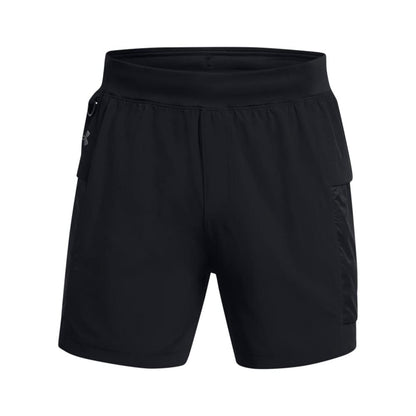 Black - Front - Under Armour Mens Trail Run Shorts