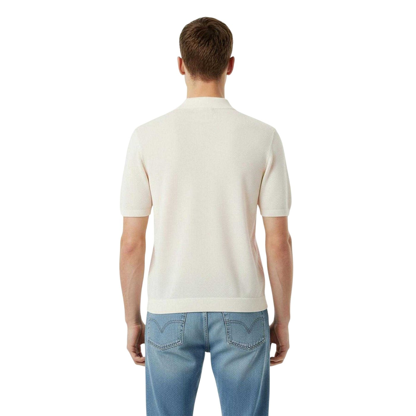 Beige - Lifestyle - Jack Wills Mens Knitted Relaxed Fit Short-Sleeved Polo Shirt
