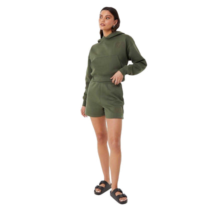 Khaki Green - Lifestyle - Jack Wills Womens-Ladies Fleece Shorts