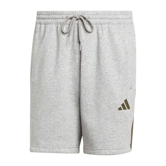 Grey Heather - Front - Adidas Mens Colour Block Casual Shorts