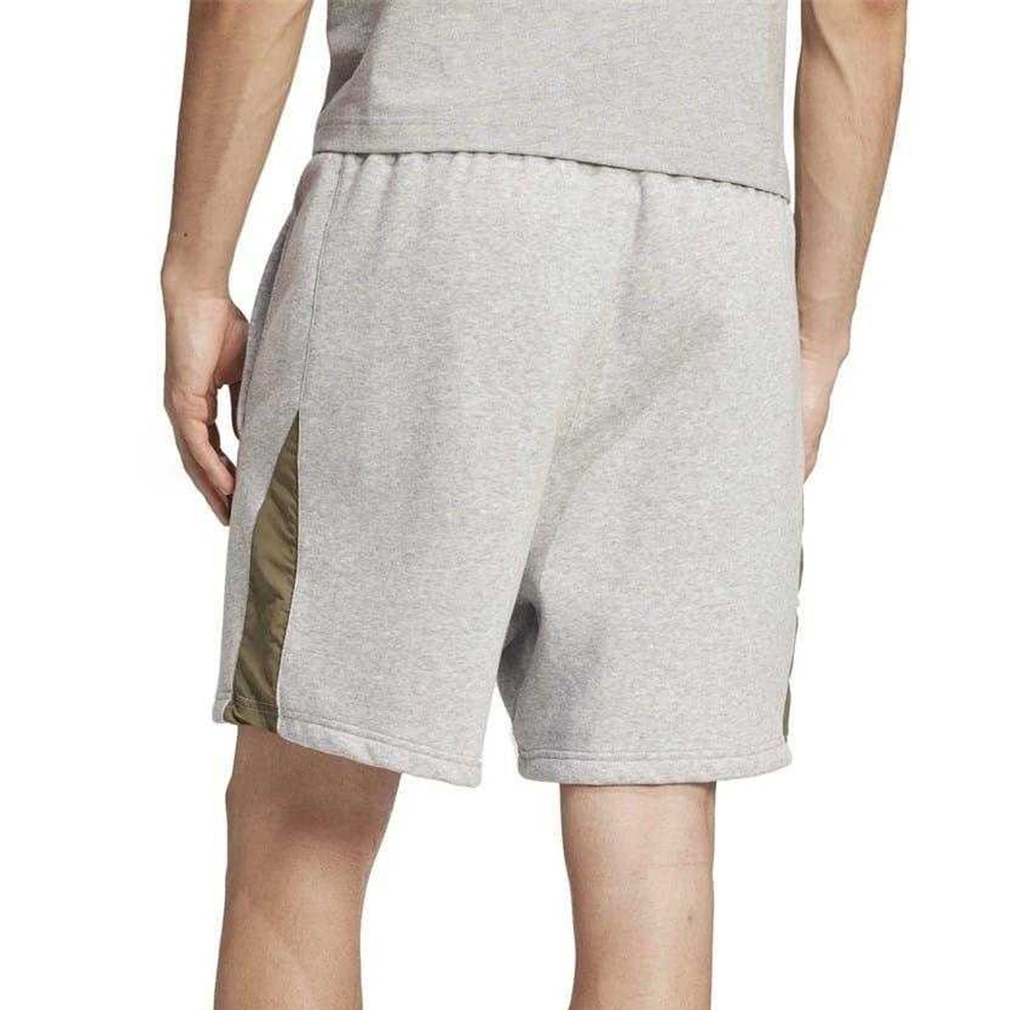 Grey Heather - Back - Adidas Mens Colour Block Casual Shorts