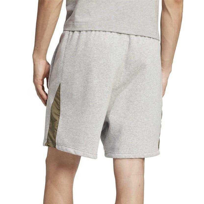 Grey Heather - Back - Adidas Mens Colour Block Casual Shorts