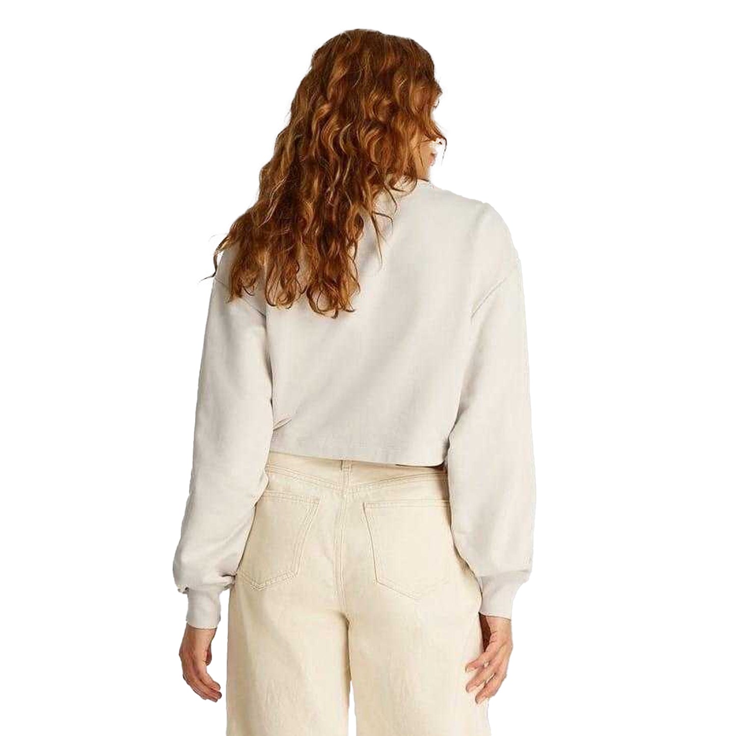 Chalk - Back - Calvin Klein Womens-Ladies Sweatshirt