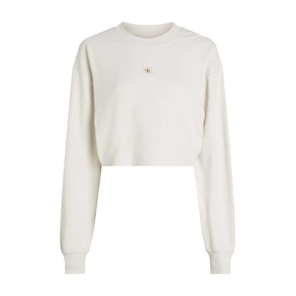 Chalk - Front - Calvin Klein Womens-Ladies Sweatshirt