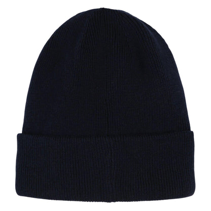 Navy - Back - Boss Childrens-Kids Lettering Beanie