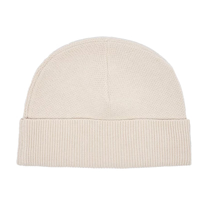 Grey - Back - Pretty Green Mens Norbury Ribbed Winter Beanie