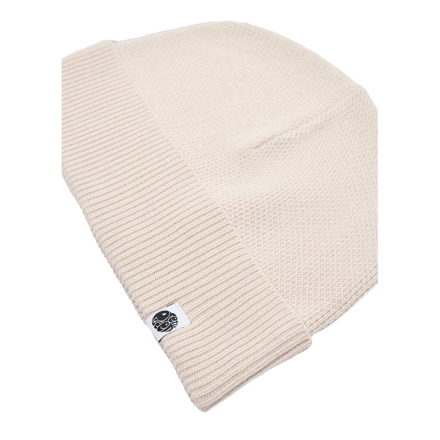 Grey - Side - Pretty Green Mens Norbury Ribbed Winter Beanie