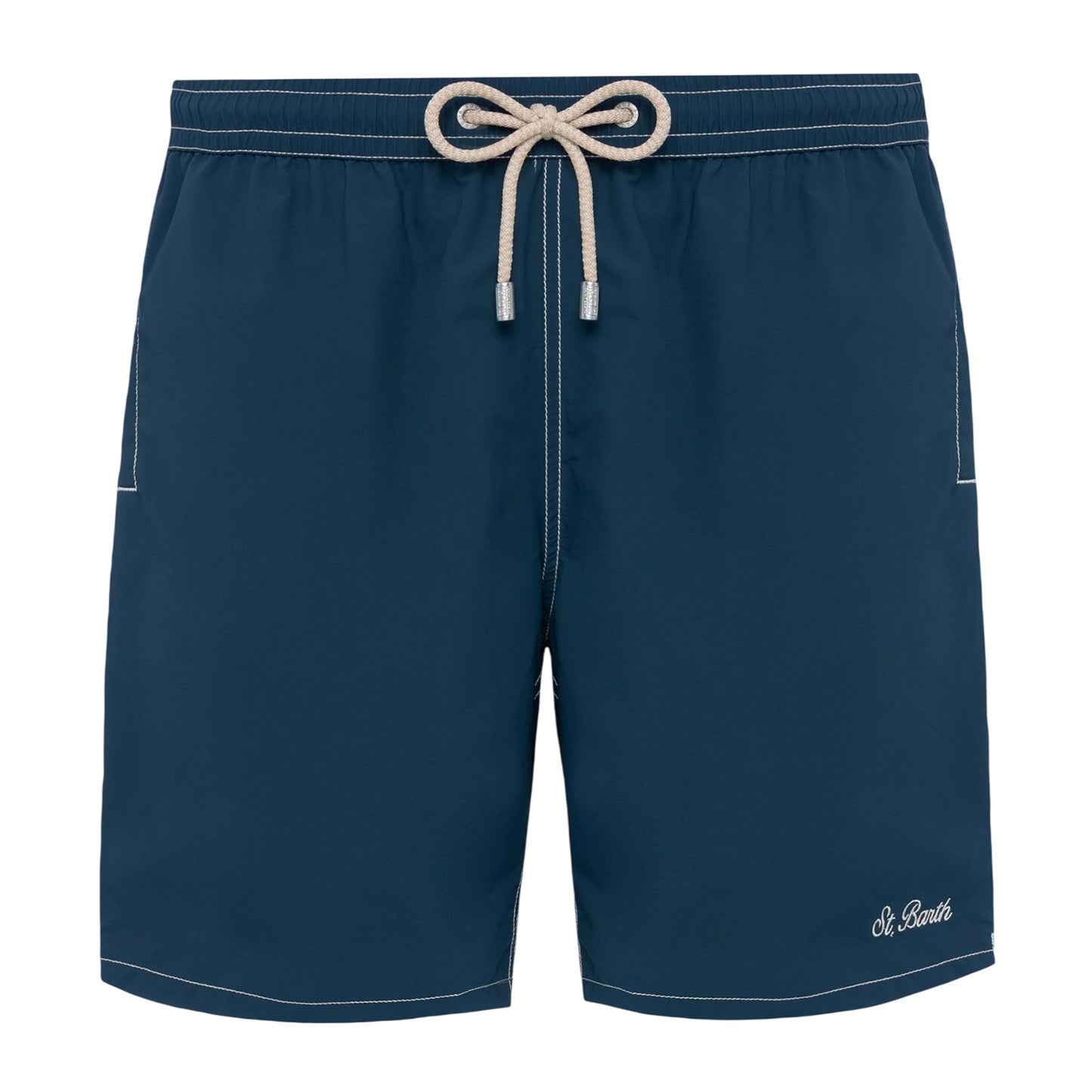 Vintage Blue - Front - Threadbare Mens Regular Swim Shorts