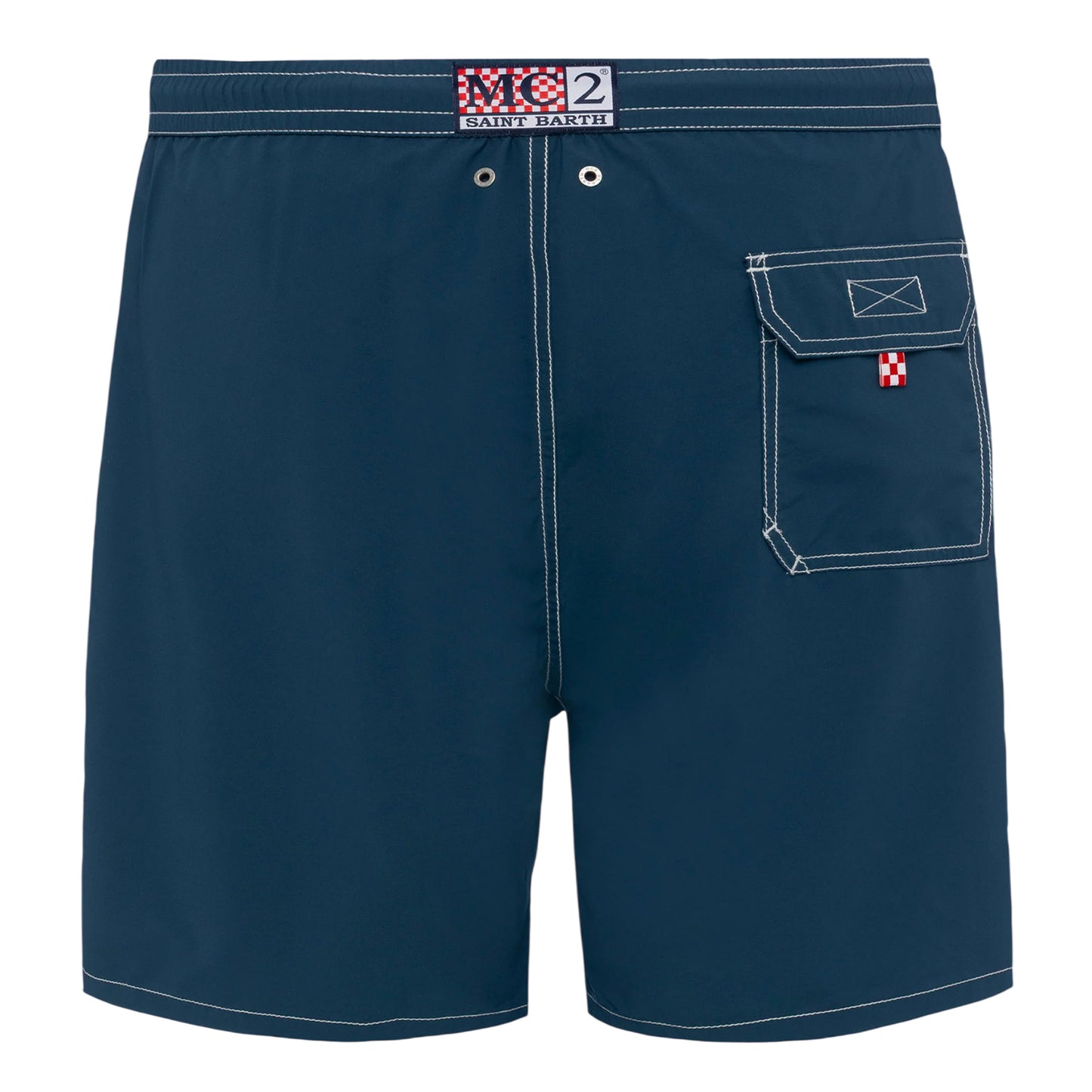 Vintage Blue - Back - Threadbare Mens Regular Swim Shorts