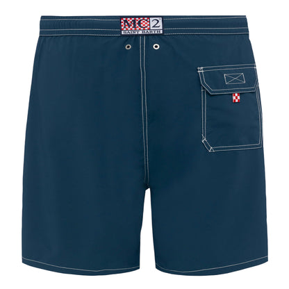 Vintage Blue - Back - Threadbare Mens Regular Swim Shorts