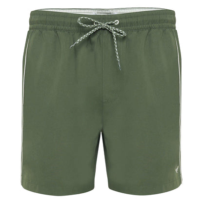 Olive - Front - Threadbare Mens Regular Swim Shorts