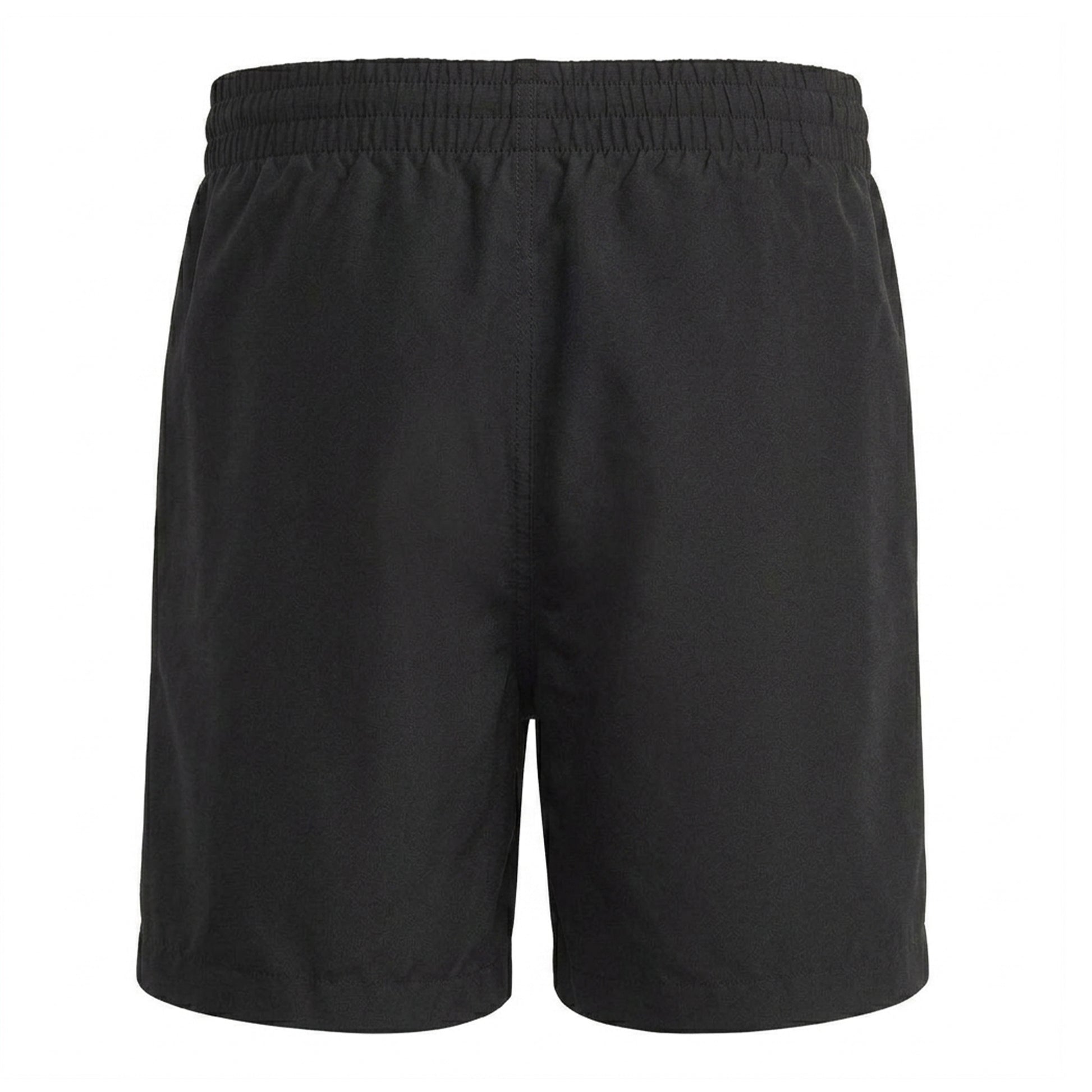 Black - Back - Adidas Mens 3 Stripes Swim Shorts