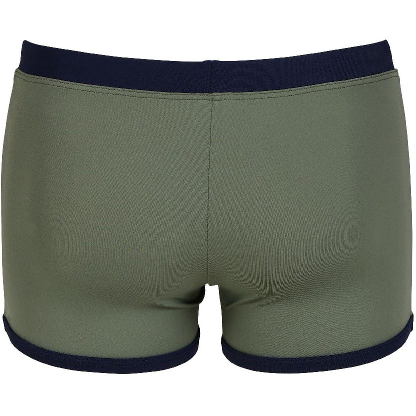 Army Green-Navy - Back - Arena Mens Fundamentals Swim Shorts