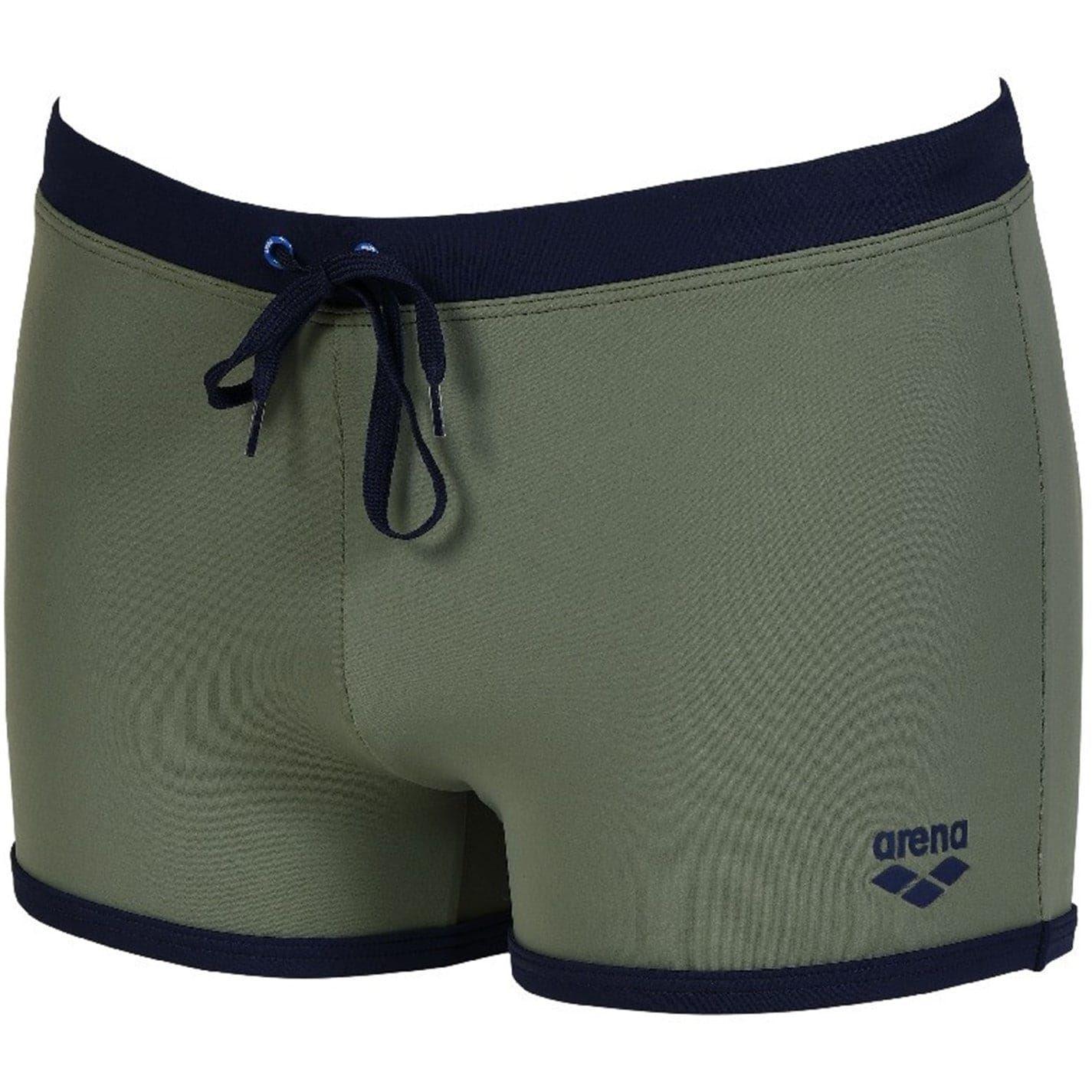 Army Green-Navy - Side - Arena Mens Fundamentals Swim Shorts