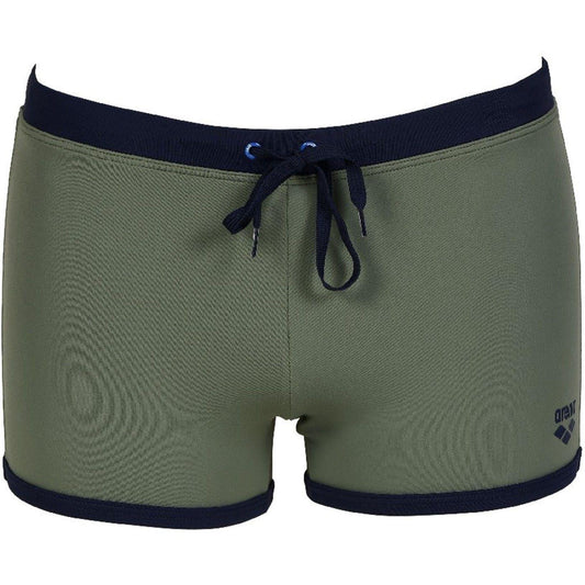 Army Green-Navy - Front - Arena Mens Fundamentals Swim Shorts