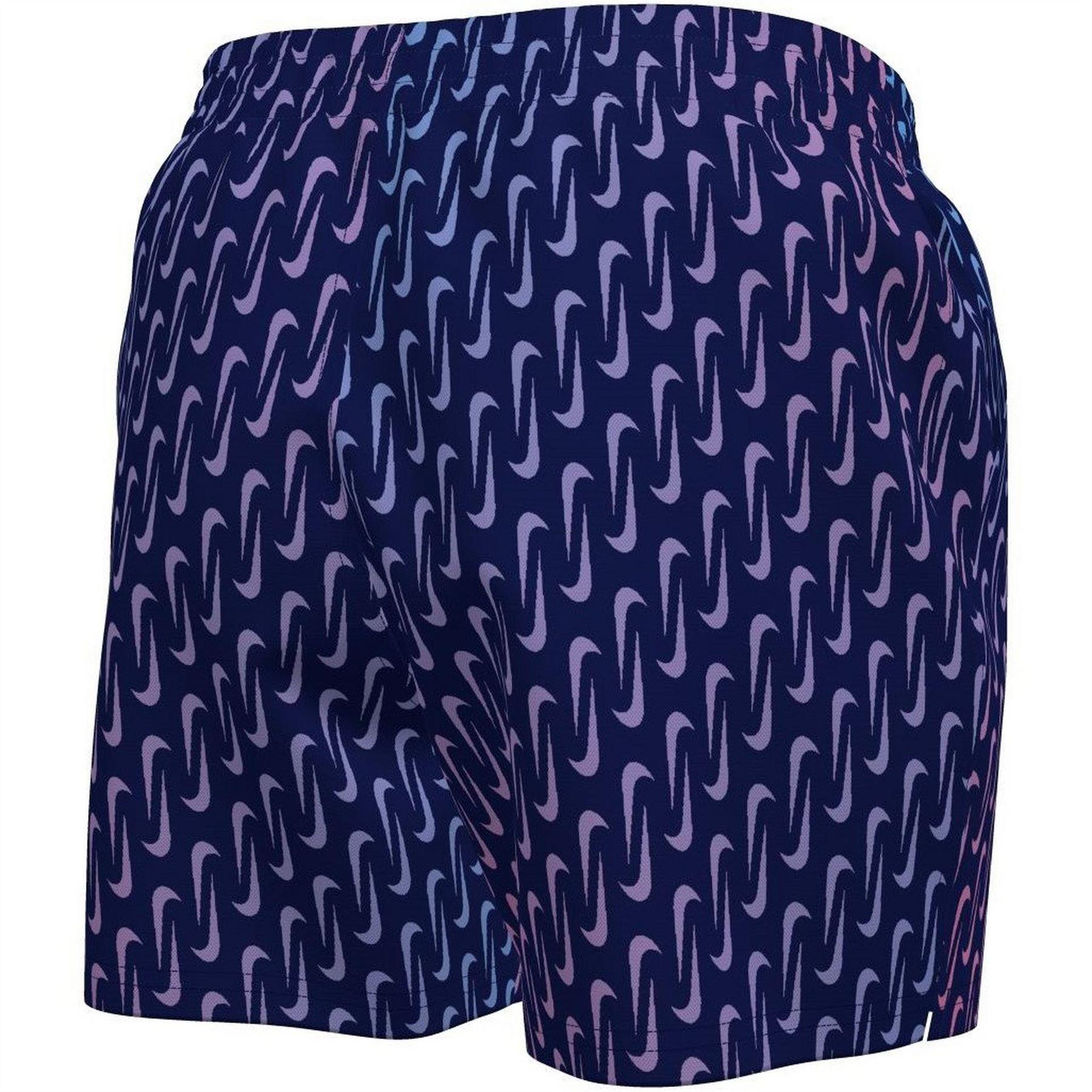 Midnight Navy - Back - Nike Mens Breaker 5 Swim Shorts