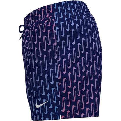 Midnight Navy - Side - Nike Mens Breaker 5 Swim Shorts