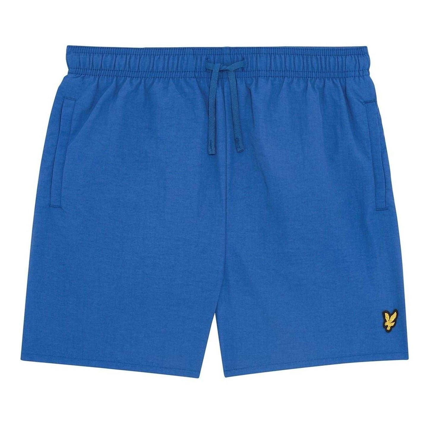 Now Blue - Front - Lyle & Scott Boys Drawstring Swim Shorts