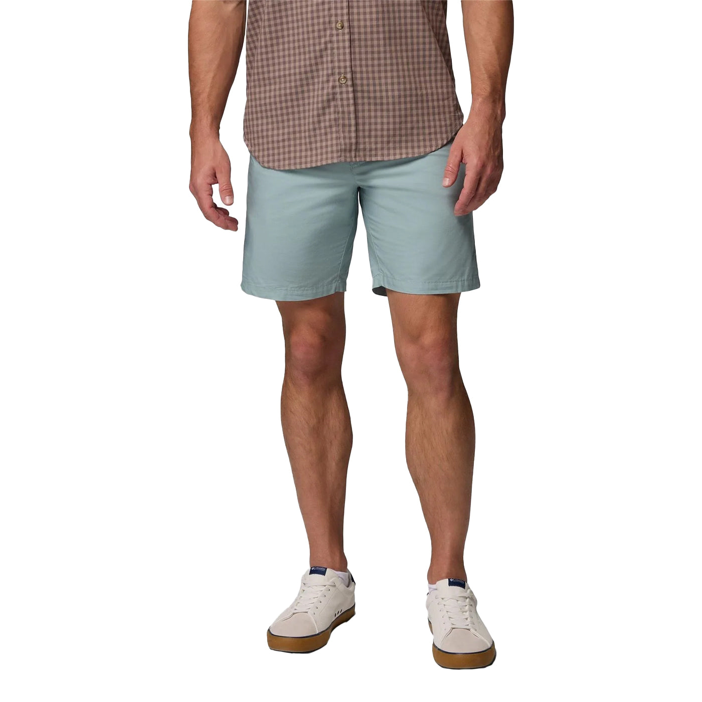 Blue - Side - Columbia Mens Cotton Poplin Shorts