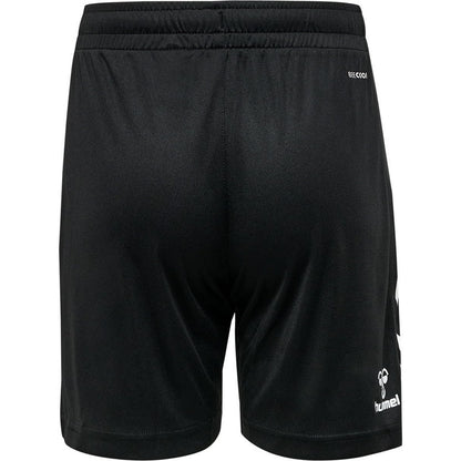 Black - Back - Hummel Unisex Adult Logo Shorts