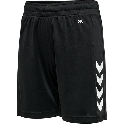 Black - Side - Hummel Unisex Adult Logo Shorts